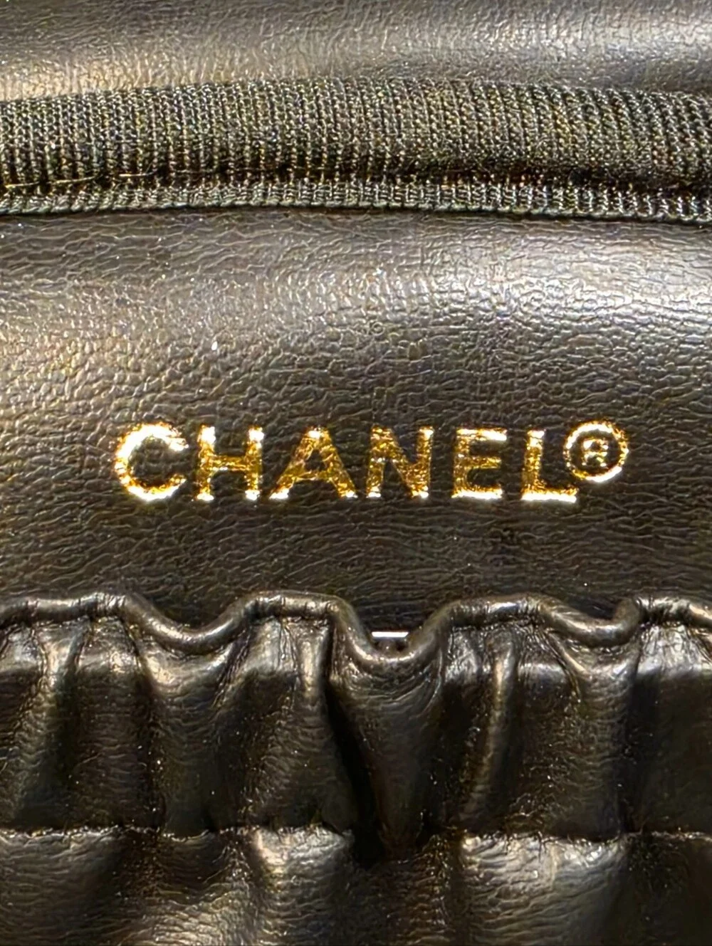 CHANEL PATENT LEATHER VANITY CASE